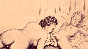 Эй, глянь на эту винтажную эротическую иллюстрацию из далёкого прошлого