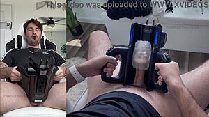 第一次尝试我的新Xspacecup XT5自动撸管杯