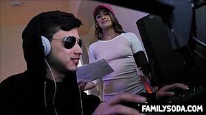 Gamer Stepbro Slams Stepsis Hard in Wild POV Action
