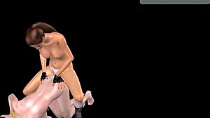 in this 3d cartoon, lesbian girls rub pussies and fuck from behind