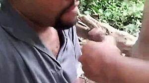 Gay black man gets milkshake facial on Christmas