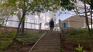 Cruising Outdoors for Intense Gay Action in a Military Workout Setting.