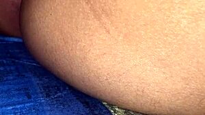 redhead with long hair teases bodybuilder's monster cock at party, tickling with banana