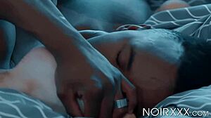 Tattooed teen deepthroating big black cock in 69.