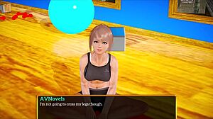 Blonde with Small Tits Plays Intense Game in Family