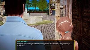 Blonde with Small Tits Plays Intense Game in Family