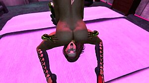 Mera Firelyte dances seductively at Kitty Club with intergalactic sluts in anime