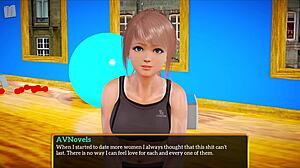 Blonde with Small Tits Plays Intense Game in Family