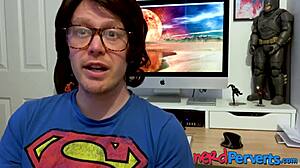 Two lucky nerds ask, Can we get blown by that insatiable uk slut?