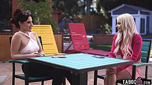 Milf pals Jessica Ryan and Eva Sinclaire catch serial breeder red-handed