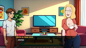 what’s hotter than beth as a sexbot in portal parody hentai game ep 2?