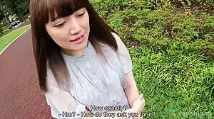 Hardcore Japanese teen Nagisa's first on-screen experience is hot
