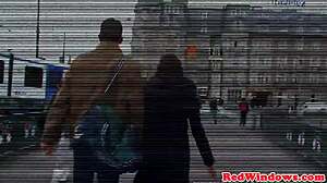 Black Dutch Hooker Sucks Cock Before Getting Pounded Doggystyle in Stockings. Close-Up Action Shows Every Detail.