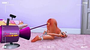 Perverted Stepdaughter Tests Deep Throat Skills on Camera for Stepfather in Hentai