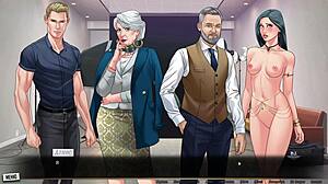 Complete Gameplay of Our Red String Part 20 with Hairy Milf Outdoor Doggystyle Action