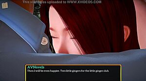 my new family 370: adventures with redhead in cartoon anime