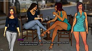 Cuckold husband watches wife’s big ass groped in 3D hentai game