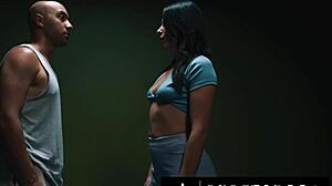 Secretary Gal Ritchie dominated in rough doggystyle by coworkers