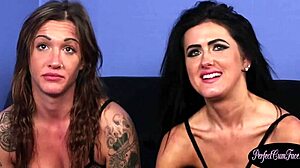 uk babes take turns sucking cock for facial