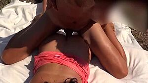 Wow! Public Outdoor Orgy on Meadow with Milf Creampie Action!