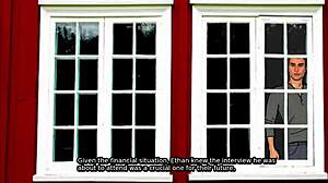 Cuckold husband watches wife’s big ass groped in 3D hentai game