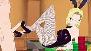 just saw android 18 and chi-chi bunny girls getting wild in dragon ball hentai