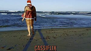 Mama noel, horny on the beach, gifts pussy to instagram follower