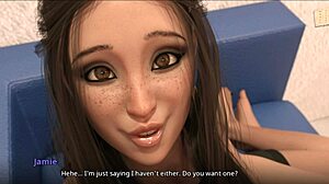 Millie craves to watch Jamie and Liz in steamy 3D hentai action