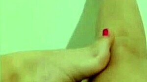 Cute Girl Reveals Shaved Legs Before Masturbating Wet Pussy