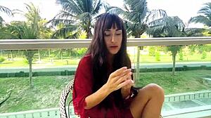 sexy beauty girl says, 'unlocking the secrets to a flawless face'