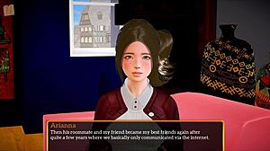 my new family 473 hints at steamy cartoon brunette action in homemade game style