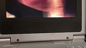 my epic jerk off and cumshot watching hardcore twink action on old vhs