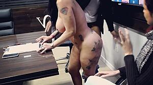 Brazilian milf gives outdoor blowjob in public interracial scene