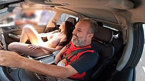 Victoria Camargo Stuns Crowd with Her Massive Boobs in Car Interview