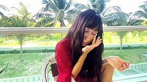 sexy beauty girl says, 'unlocking the secrets to a flawless face'