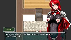 redhead milf takes big cock in wild hentai gangbang