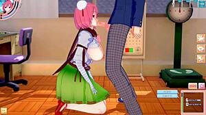 Ibuki Kasen Moans As Big Tits Get Rubbed In 3d Cg Anime 😍