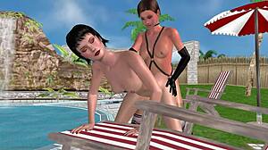 Animated 3D Sex with Cute Lesbian Girls in Action