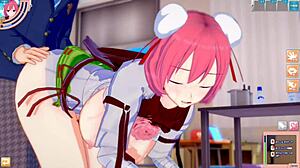 Ibuki Kasen Moans As Big Tits Get Rubbed In 3d Cg Anime 😍