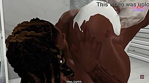 Mae Bangs Step-Brother Moriah in Shower While Parents Lurk Nearby