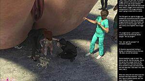 Big Apple Small Gesture Episode 23 - 3D Comics Packed with Cartoon Sex