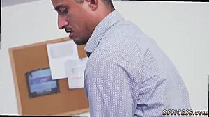 In this gay porn movie, a first-timer earns his bonus through dp sex