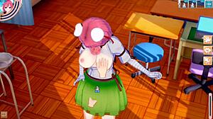 Ibuki Kasen Moans As Big Tits Get Rubbed In 3d Cg Anime 😍