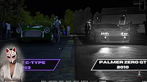 race of life ep 7 focuses on race and boobs in anime style