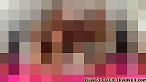 Get ready, my big black strapon is gonna stretch you open!