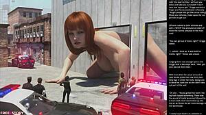 hey, what's up with big apple small gesture in episode 14 of this 3d cartoon sex comic?