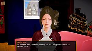 my new family 473 hints at steamy cartoon brunette action in homemade game style