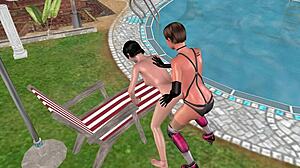 Animated 3D Sex with Cute Lesbian Girls in Action