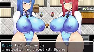 Wow, my friends got nipple piercings - NTR Police Ruri & Sakura!