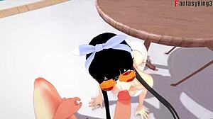 yo, check yor forger in bikini at pool, spy x family pov action